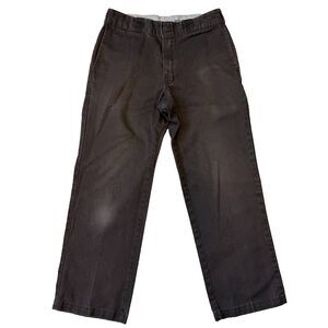 Dickies Original 874 Work Pants, Brown, 33x30 (measures 32x27)